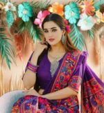 Premium Parsha Sharee with Blouse Piece - Image 3