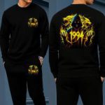 Long Sleeve Drop Shoulder Tshirt and Trouser Set - Image 3