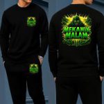 Long Sleeve Drop Shoulder Tshirt and Trouser Set - Image 4
