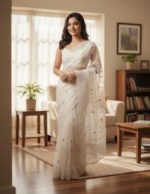 Georgette Organza Saree - Image 3