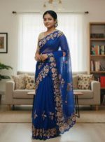Georgette Organza Saree - Image 4