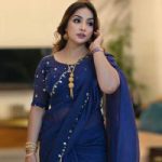 Semi Moslin Sharee with Blouse Piece - Image 2