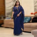 Semi Moslin Sharee with Blouse Piece - Image 3