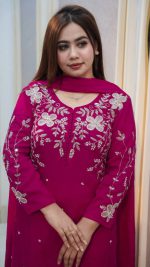 Rayon cotton dress full set Embroidery
