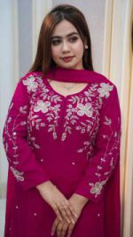 Rayon cotton dress full set Embroidery - Image 2