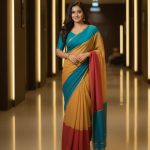 Half Silk Saree with blause pcs