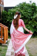 Kanjivaram katan Saree with blause pcs - Image 4