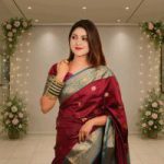 Silk Katan Saree with blause pcs - Image 4