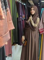 Dubai cherry borka with Hijab - Image 3