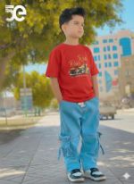 Boys Denim Pant and T-Shirt set - Image 2