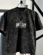 Premium Acid Wash Drop Shoulder T-Shirt - Image 4