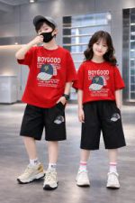 Drop Shoulder Baby T-Shirt and Pant Set - Image 3