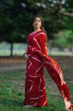 Digital Print Sharee with Blouse Piece - Image 3