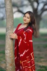 Digital Print Sharee with Blouse Piece - Image 4