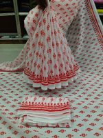 Chanderi silk sharee with blause pcs