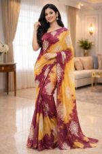 Rongdhonu Georgette sharee - Image 4