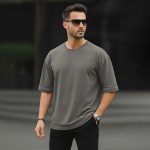 Solid Drop Shoulder T-shirt
