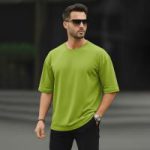 Solid Drop Shoulder T-shirt - Image 4