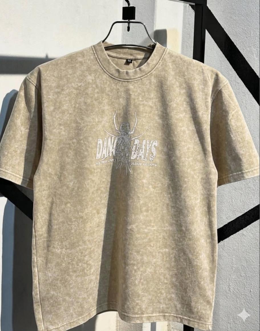 1777731583_L_1.jpeg Premium Acid Wash Drop Shoulder TShirt - Image 1