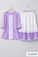 Trendy Ladies Tops and Skirt Set - Image 4