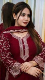 Premium Soft Jorjet With sequence embroidery Three Piece - Image 2