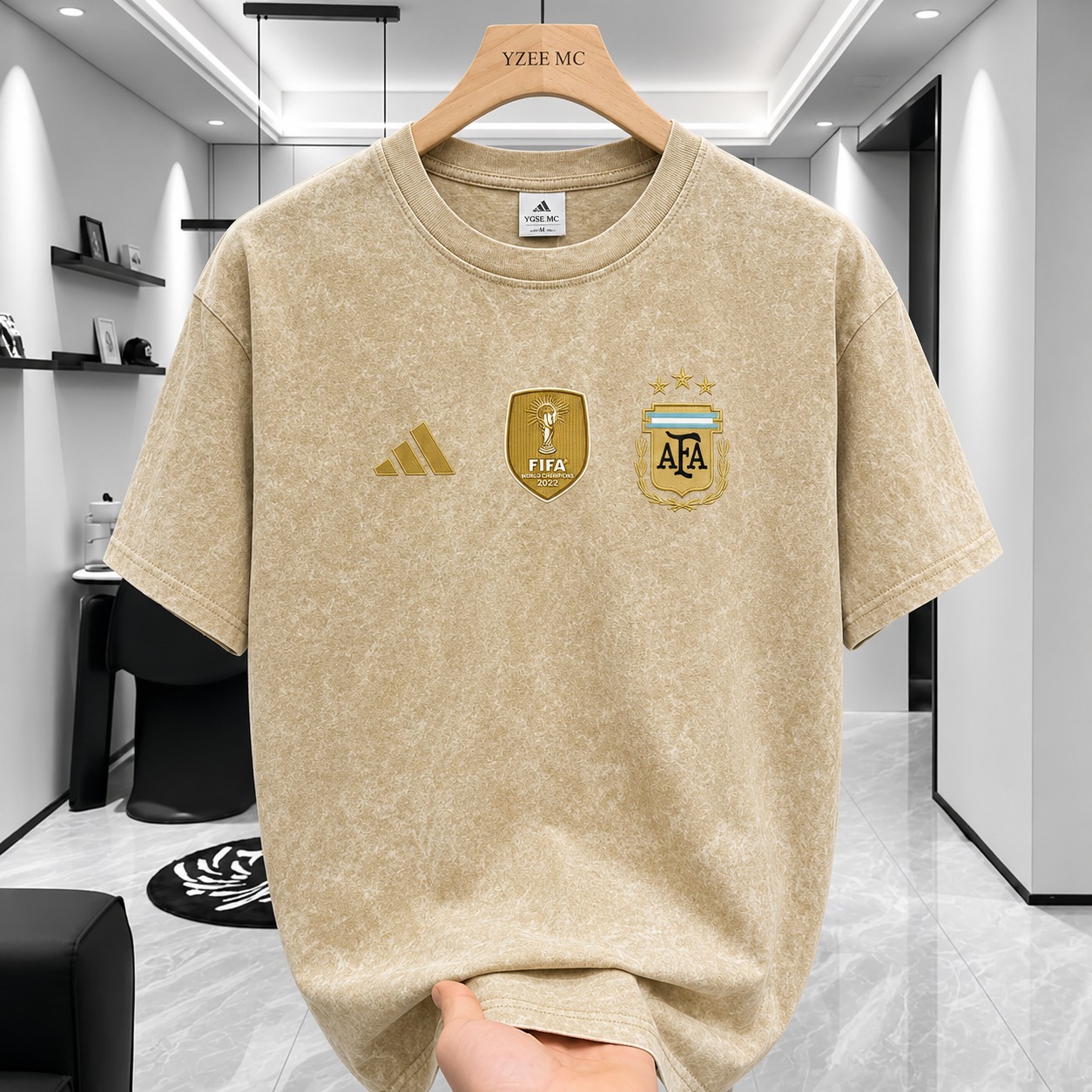 1779194927_L_1.jpeg ACID WASH DROP SHOULDER T-SHIRT - Image 1